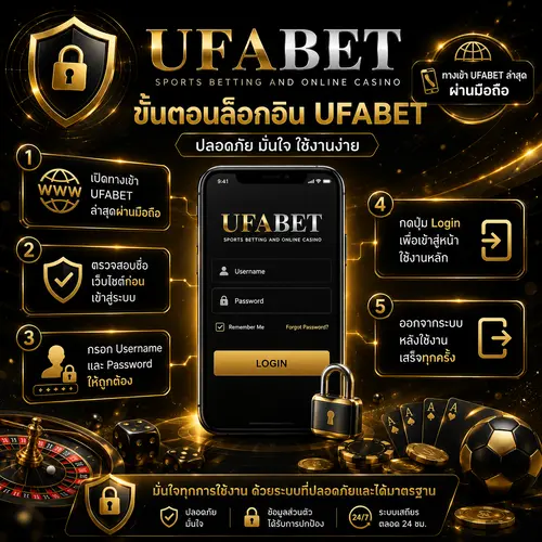 ขั้นตอนล็อกอิน UFABET