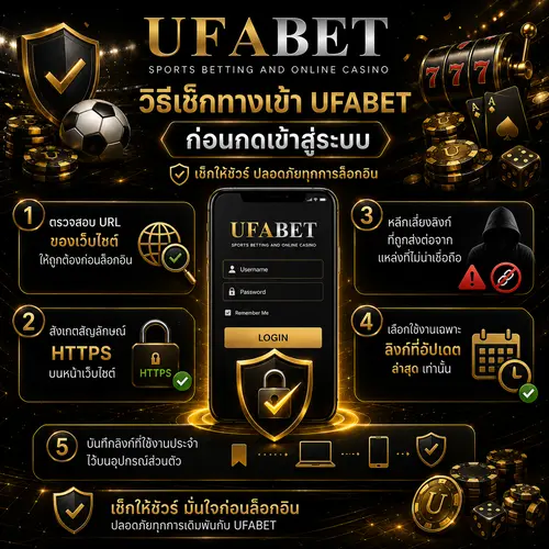 วิธีเช็กทางเข้า UFABET ก่อนกดเข้าสู่ระบบ